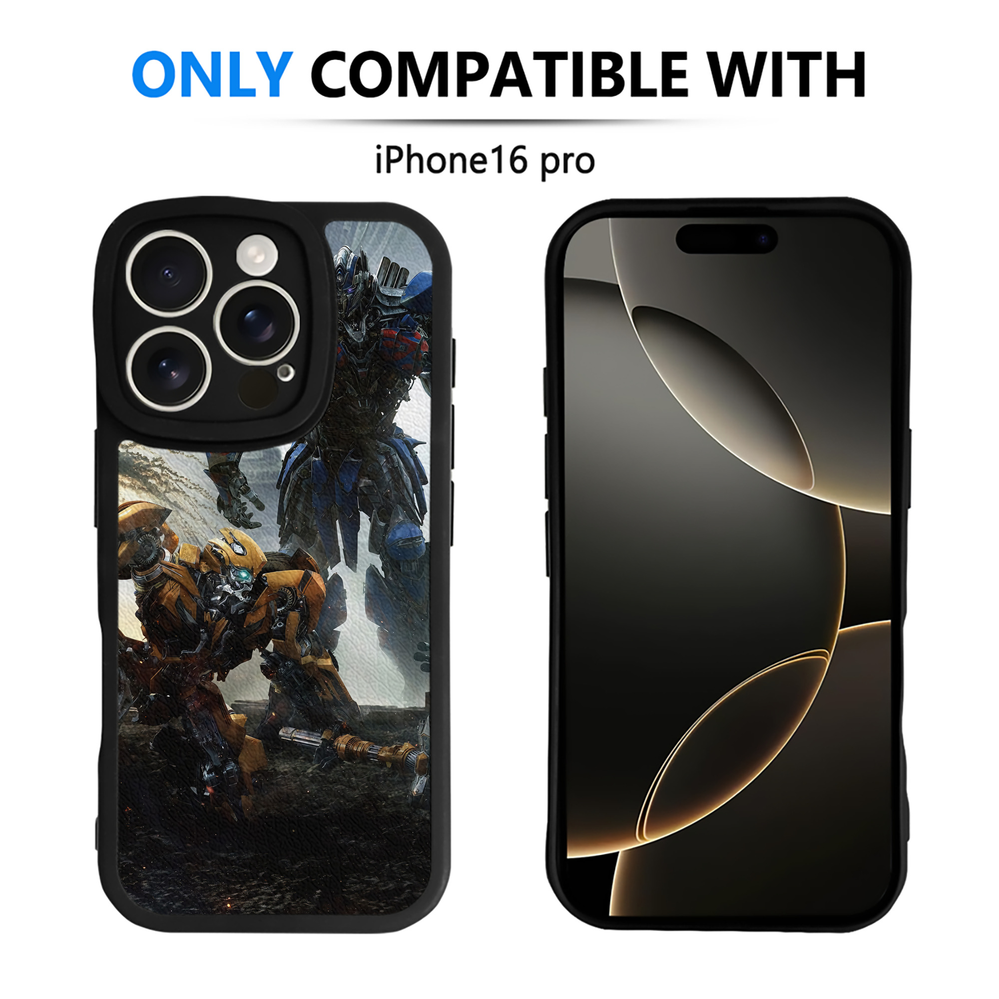 （画像用） Transformers トランスフォーマー 【iPhone 16シリーズ対応】シリコンスマホケース（レザー調） 材質：シリコン